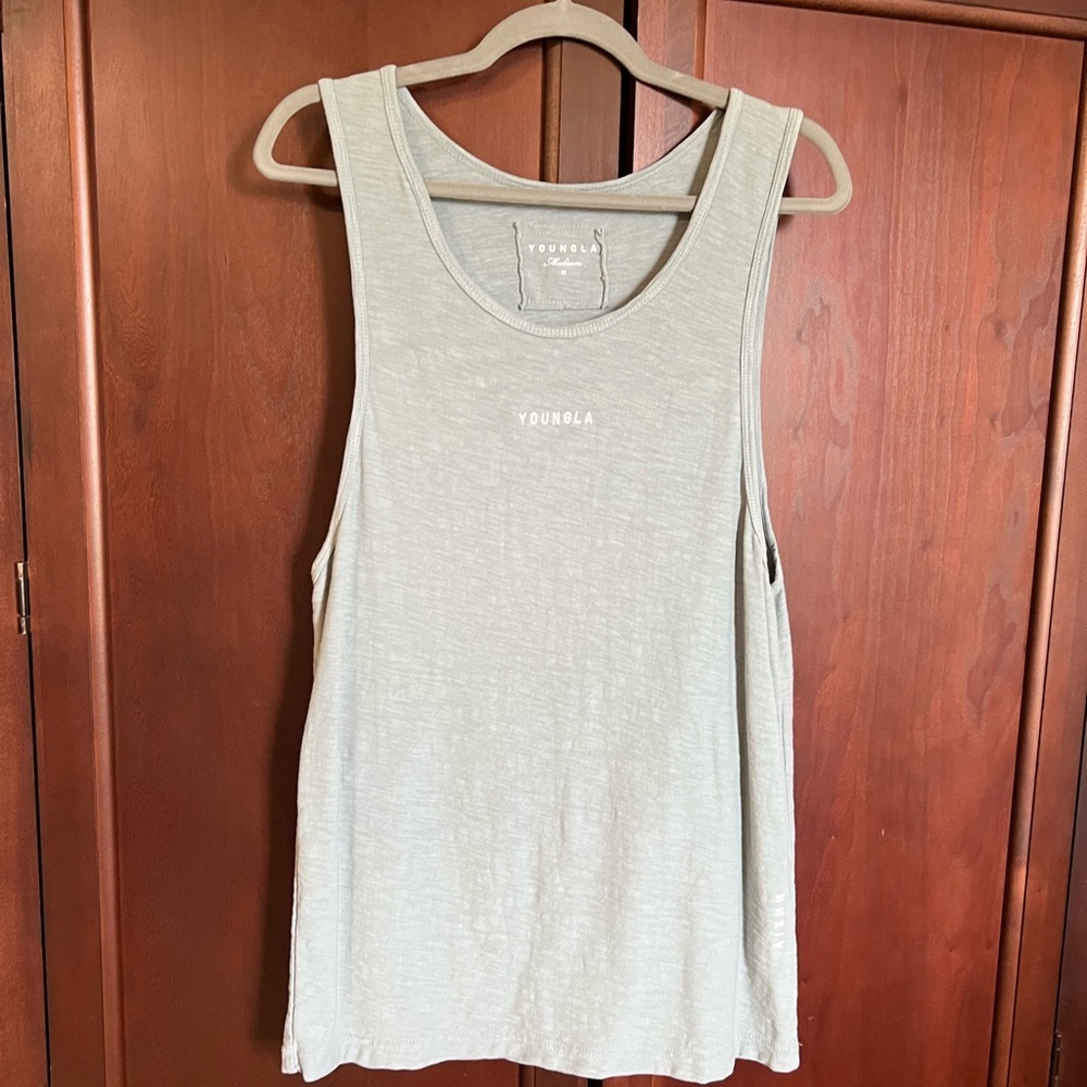 YoungLA Gray Men's Tank Top - Sleeveless Crew